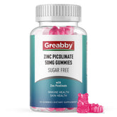 GREABBY envase frontal mostrando 60 gomitas y beneficios claros