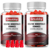 GREABBY envase frontal mostrando las gomitas y facilidad de uso