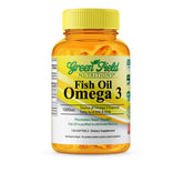 Green Field Nutritions frasco frontal mostrando el sello Halal y beneficios
