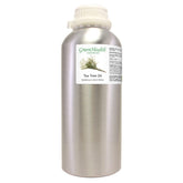 GreenHealth botella frontal de aceite de árbol de té, presentación a granel y ahorro