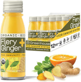 Greenhouse Juice frente del empaque mostrando botellas y beneficio portabilidad
