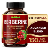 GriMed bote frontal mostrando etiqueta y beneficio de mezcla herbal