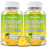 GrnLife envase frontal de gomitas de potasio sabor piña, fácil identificación y confianza