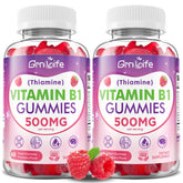 GrnLife vista frontal del paquete de gomitas B1, envase atractivo y claro