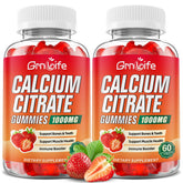 GrnLife vista frontal del frasco con gomitas fresa y beneficio de fácil absorción