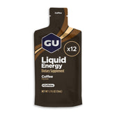 GU Energy vista frontal del paquete con sobres para energía rápida