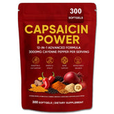 GXSAE frasco frontal de Capsaicin Power mostrando cantidad y sello natural