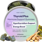 Habit + Habitat envase frontal de Thyroid Plus mostrando sello de ingredientes