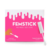 Happy Hygienics embalaje frontal mostrando 30 esponjas, práctico y discreto