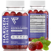 Harden Essentials frasco frontal mostrando 60 gominolas y envase claro