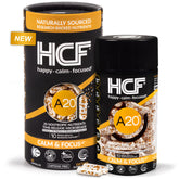 HCF A20 frente del empaque mostrando diseño y beneficios visibles