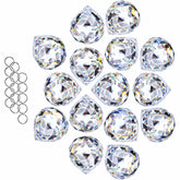HDCRYSTALGIFTS vista frontal del paquete de 15 esferas mostrando cantidad y brillo