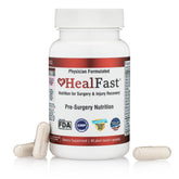 HealFast frente del envase mostrando presentación segura y profesional