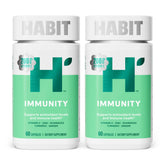 Health By Habit frente del envase Immunity mostrando la etiqueta clara y beneficios