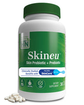 Health Thru Nutrition Skineu envase frontal mostrando el nombre y beneficios