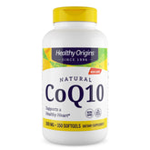 Healthy Origins frasco frontal mostrando 300 softgels y beneficio de suministro prolongado
