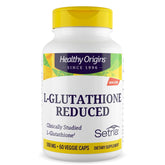 Healthy Origins frasco delantero con Setria 500 mg, muestra pureza y confianza