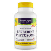 Healthy Origins frasco frontal de Berberine Phytosome mostrando envase y beneficio de alta absorción