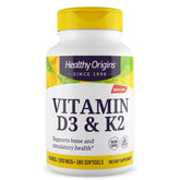 Healthy Origins vista frontal del envase muestra dosis y cantidad