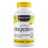 Healthy Origins frasco delantero mostrando 60 softgels y sello de calidad