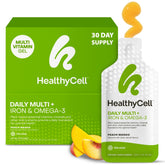 Healthycell vista frontal del empaque, presentación clara y atractiva