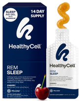 Healthycell frontal del empaque con gel packs, presentación práctica y transportable