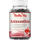 HealthyWayRx frontal del envase mostrando 180 porciones y beneficio antioxidante