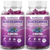 Healtionist frente del envase mostrando 120 gomitas y beneficios visibles