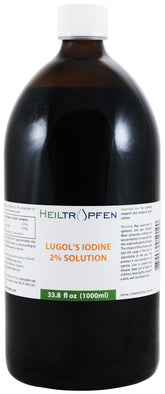Heiltropfen frasco ámbar 1 litro protegiendo la solución