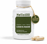 HELLO100 frontal del producto mostrando el envase y beneficio de concentración