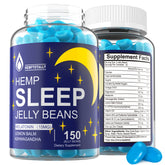HempTotally vista frontal del empaque mostrando 150 gominolas y beneficios