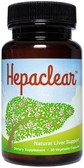 Hepaclear frente del envase mostrando marca y beneficios claros