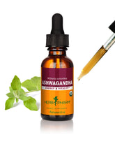 Herb Pharm frente del empaque mostrando botella y etiqueta orgánica