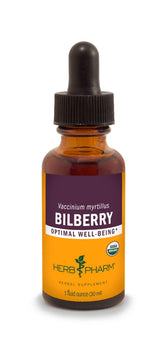 Herb Pharm botella frente del empaque mostrando etiqueta y beneficio de potencia
