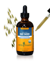 Herb Pharm botella frontal que muestra la tintura orgánica y uso fácil