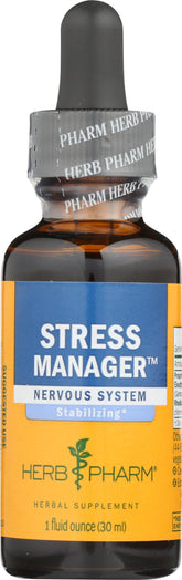 Herb Pharm frasco frontal mostrando la fórmula y beneficios clave
