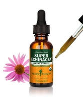 Herb Pharm frasco frontal mostrando la etiqueta y beneficio de apoyo inmunitario