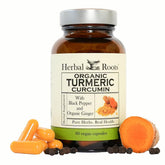 Herbal Roots envase frontal mostrando la fórmula orgánica y beneficios claros