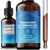 HERBALICIOUS frasco frontal del complejo de magnesio mostrando botella y etiqueta, beneficio de absorción rápida