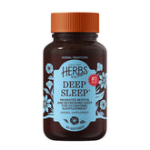 Herbs Etc. frasco Deep Sleep Softgels mostrando el frente y beneficios naturales