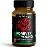 Herbtopia frasco frontal con etiqueta clara, transmite confianza y pureza