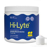 Hi-Lyte envase K1000 frente mostrando 50 servicios y sabor limonada
