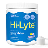 Hi-Lyte bote frontal que muestra 90 dosis y claridad del producto