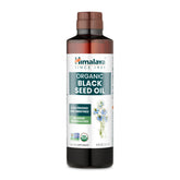 Himalaya frasco frontal del aceite de semilla negra, presentación orgánica y transparente