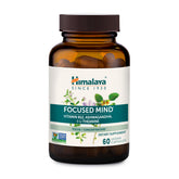 Himalaya Focused Mind frontal del envase mostrando diseño y beneficio concentración