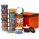 HOFOGOTOWIN caja frontal del set de 18 velas mostrando variedad y elegancia