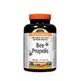 Holista frasco frontal de Bee Propolis 500mg 200 cápsulas mostrando etiqueta clara y tamaño