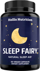 Hollis Nutrition Sleep Fairy frente del envase mostrando aspecto y beneficio relajante