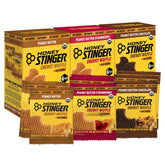 Honey Stinger frente del paquete mostrando variedad y conveniencia