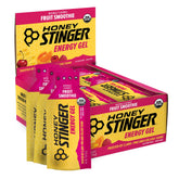 Honey Stinger frontal de la caja mostrando 24 unidades y comodidad portátil